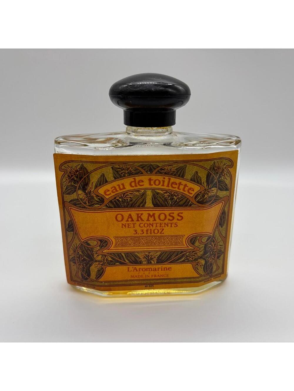 L'Aromarine Oakmoss Eau de Toilette 3.3 Oz Perfume 80% Full